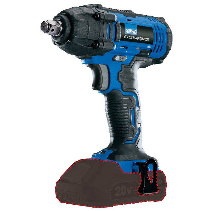 Kumach 20V Cordless Impact Wrench – 1/2" Drive, 250Nm Torque (Bare Unit)