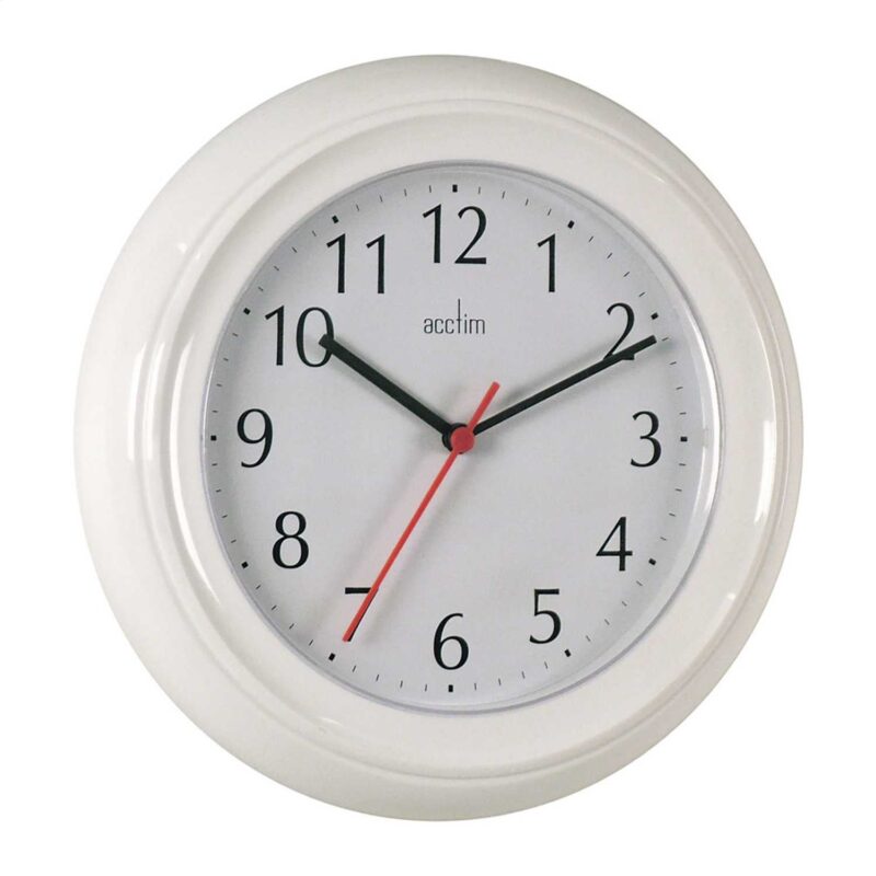 kumach Round Silent Wall Clock – 22cm White